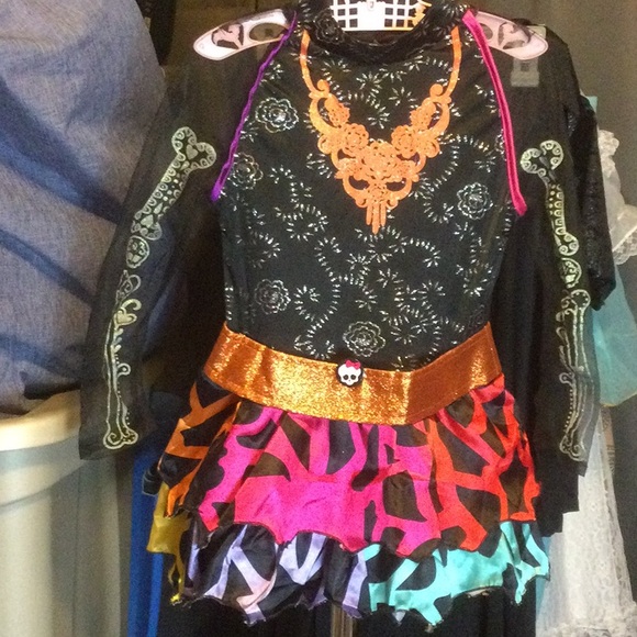 Monster high skelita calaveras costume Sz 7/8 - Picture 1 of 4